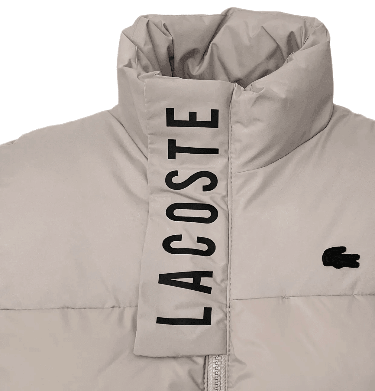 Lacoste Men Body Warmer Vest In Beige