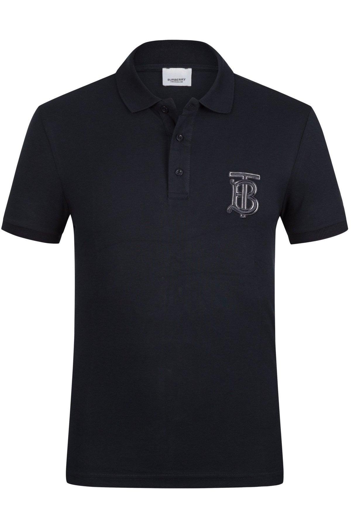 Burberry Men's Polo Shirt In Navy