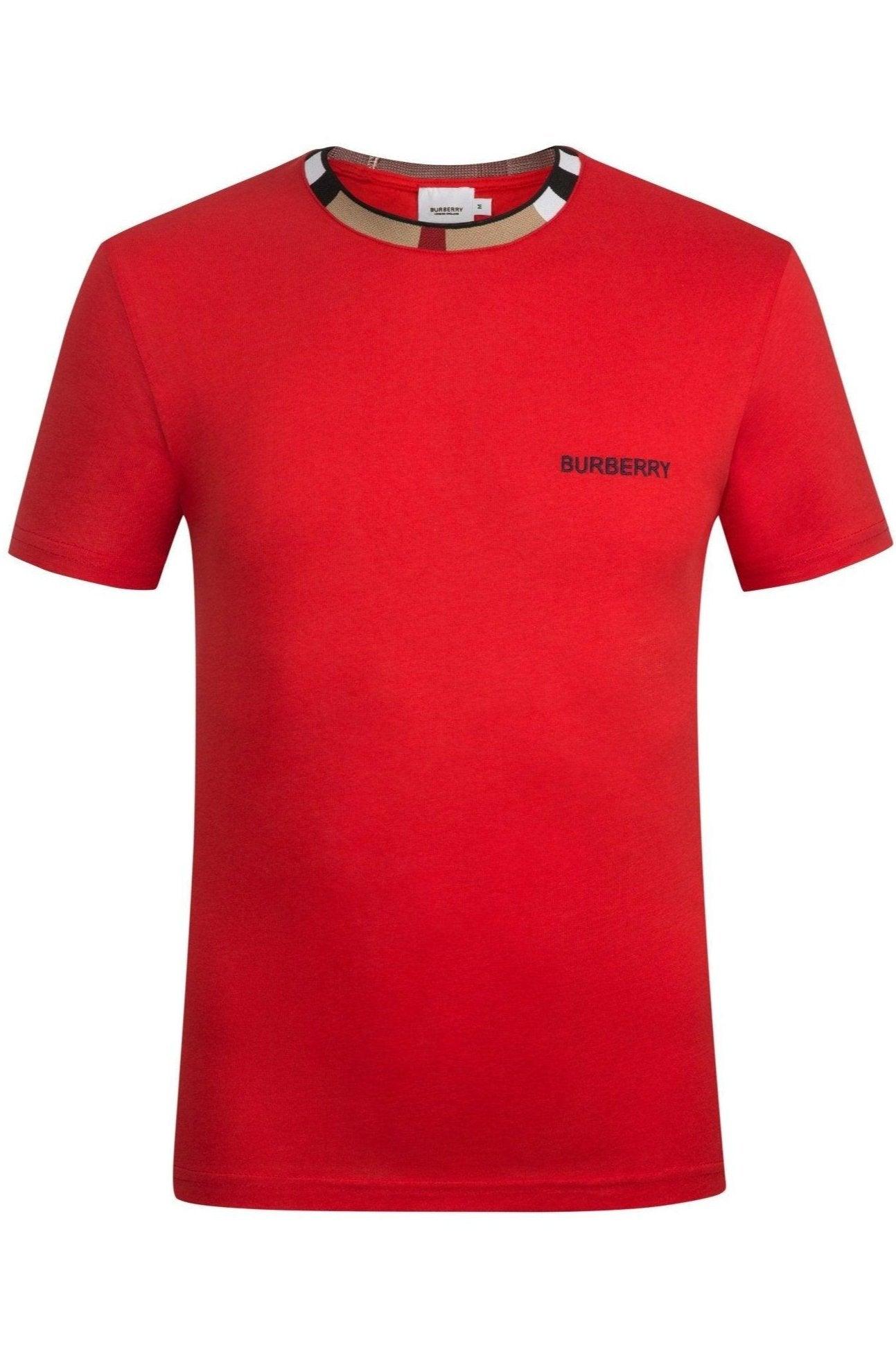 Burberry Men's T Shirt In Red