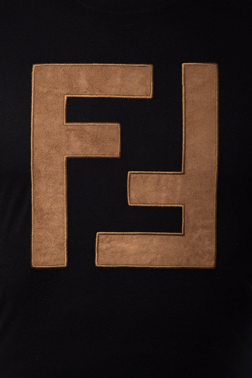 Fendi Men's T Shirt In Black