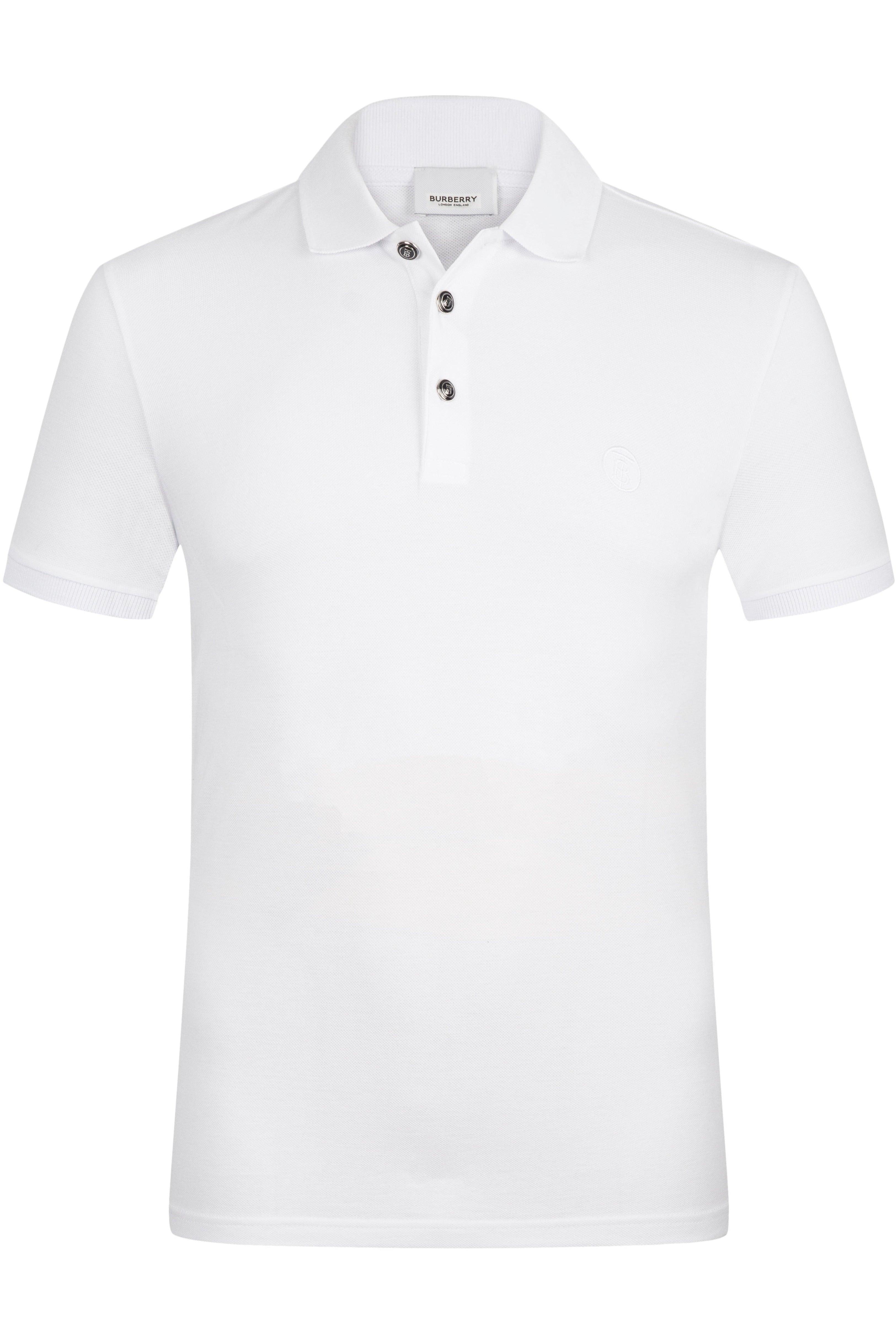 Burberry Men's Polo Shirt In White