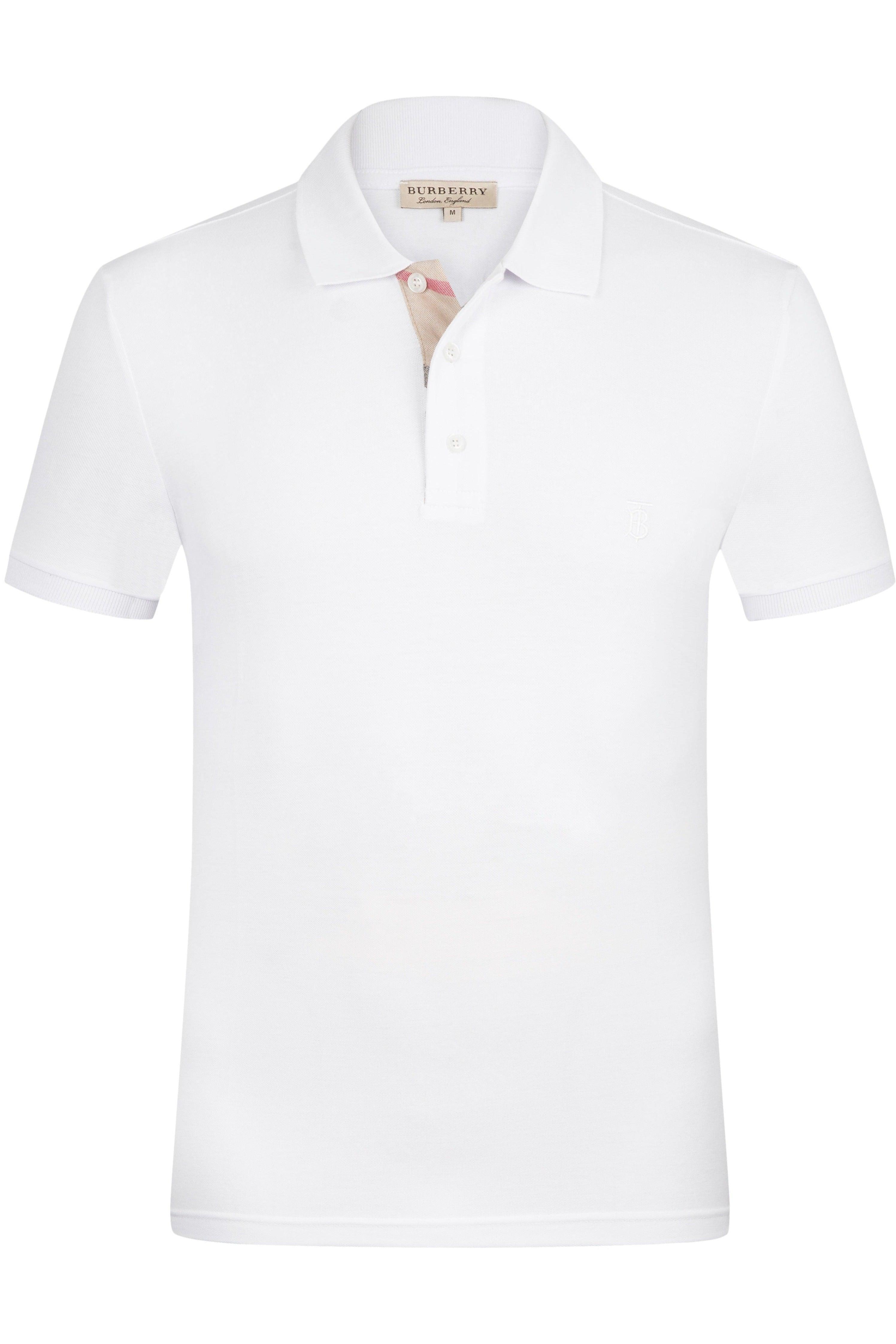 Burberry Men's Polo Shirt In White